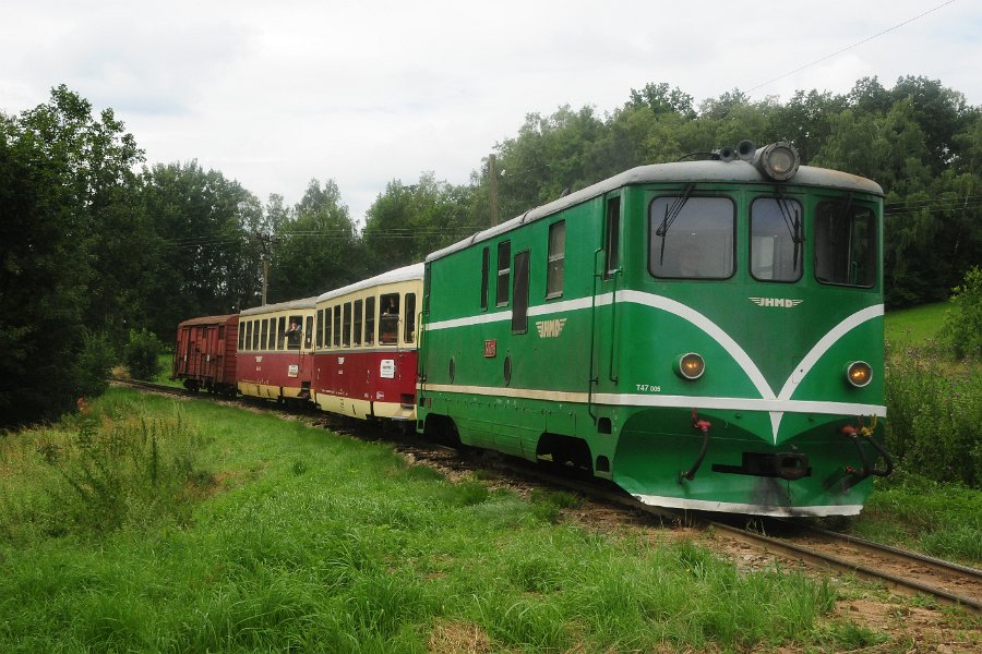 2020.08.05 JHMD T47.015 und T47.005 Jindřichův Hradec - Nová Bystřice (9)